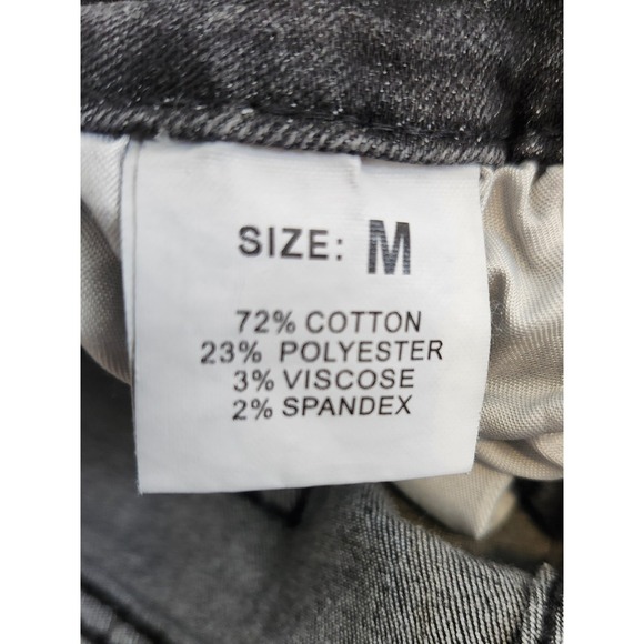 Distressed Jean Shorts‎ Juniors Size M Black - Picture 6 of 6